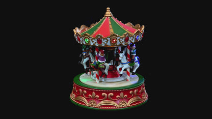 Musical Carousel Christmas Decoration