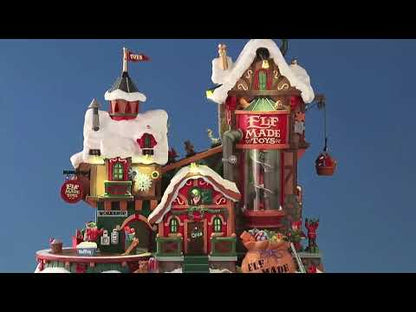 Lemax Elf Made Toy Factory Decoration