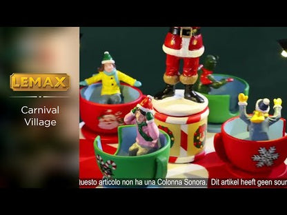Lemax Santa's Peppermint Teacup Spinner