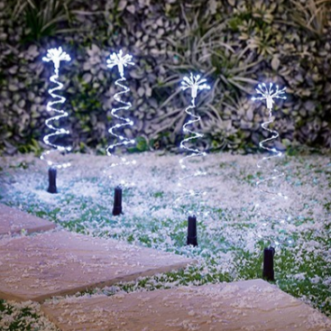 Premier White Spiral Christmas Tree Path Lights