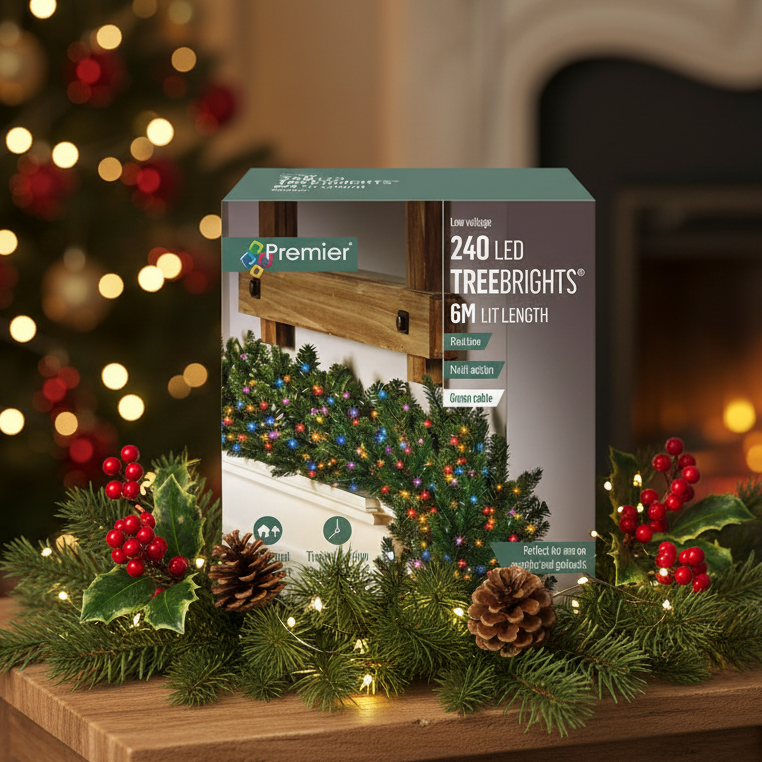 Premier 240  Rainbow Treebrights Christmas String Lights