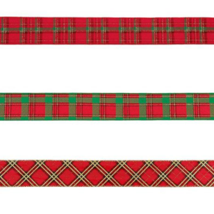 Red Plaid Christmas Ribbon 6cm x 5m