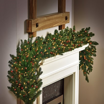 Premier 240 Red & Vintage Gold Treebrights Christmas String Lights