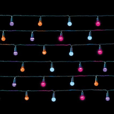 Premier 50 Rainbow Pearl Christmas Berry Lights
