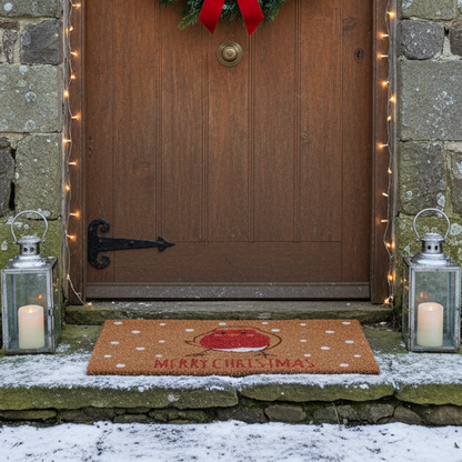 Robin Design Christmas Door Mat