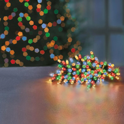 Premier 1000 Multi Colour Timelights Battery Operated Christmas String Lights