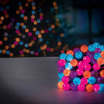 Premier 100 Rainbow Pearl Christmas Berry Lights