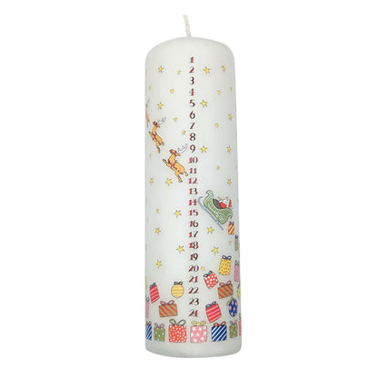 Coppenrath Santa's Sleigh Advent Pillar Candle
