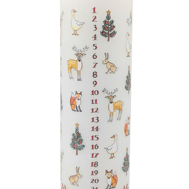 Coppenrath Winter Wildlife Advent Pillar Candle