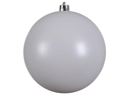 Winter White Matt Christmas Bauble 20cm