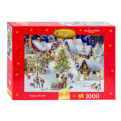 Coppenrath Christmas Village on the Hill 1000 Piece Jigsaw Puzzle
