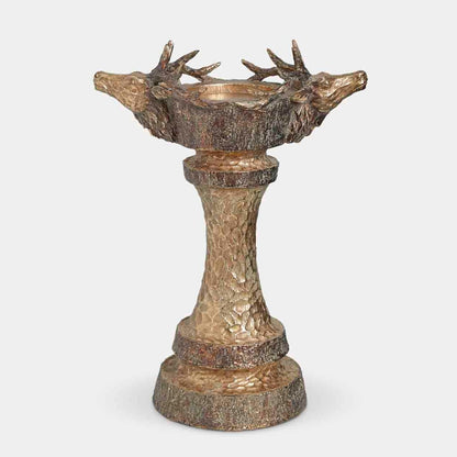 Gold Stag Christmas Candle Holder 31cm