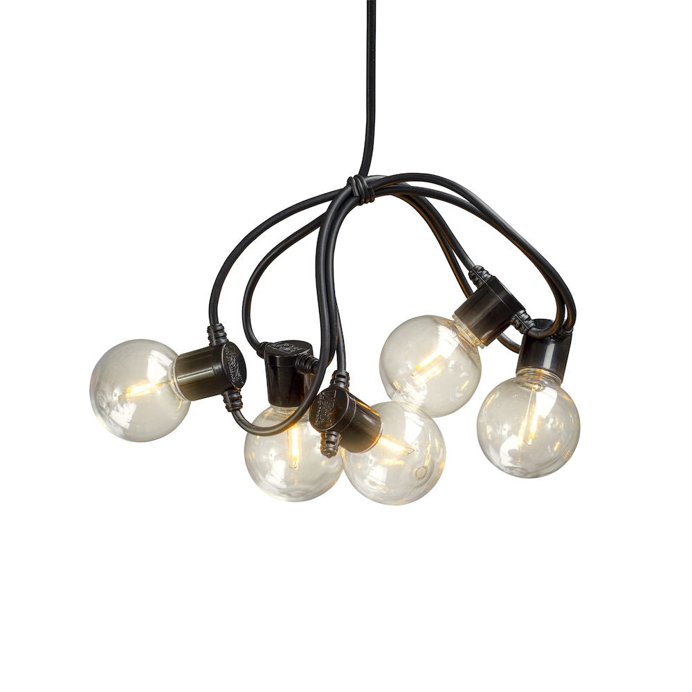 Konstsmide 20 Clear Round Bulbs with Amber LED's