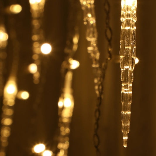 Noma 360 LED Jack Frost Christmas Icicle Lights Warm White