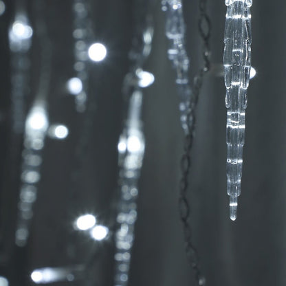 Noma 360 Jack Frost Christmas Icicle Lights White
