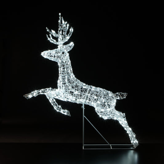 Noma 1.5m Richmond Leaping Acrylic Christmas Stag