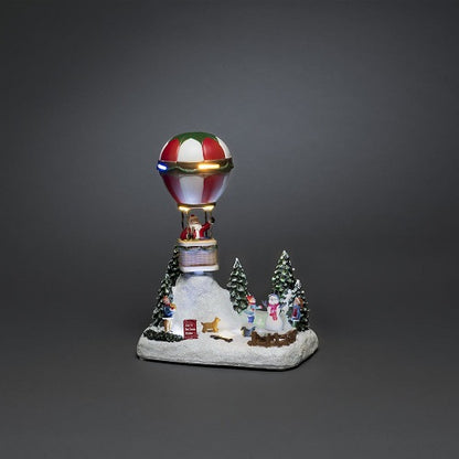 Konstsmide Mechanical Christmas Hot Air Balloon Scene