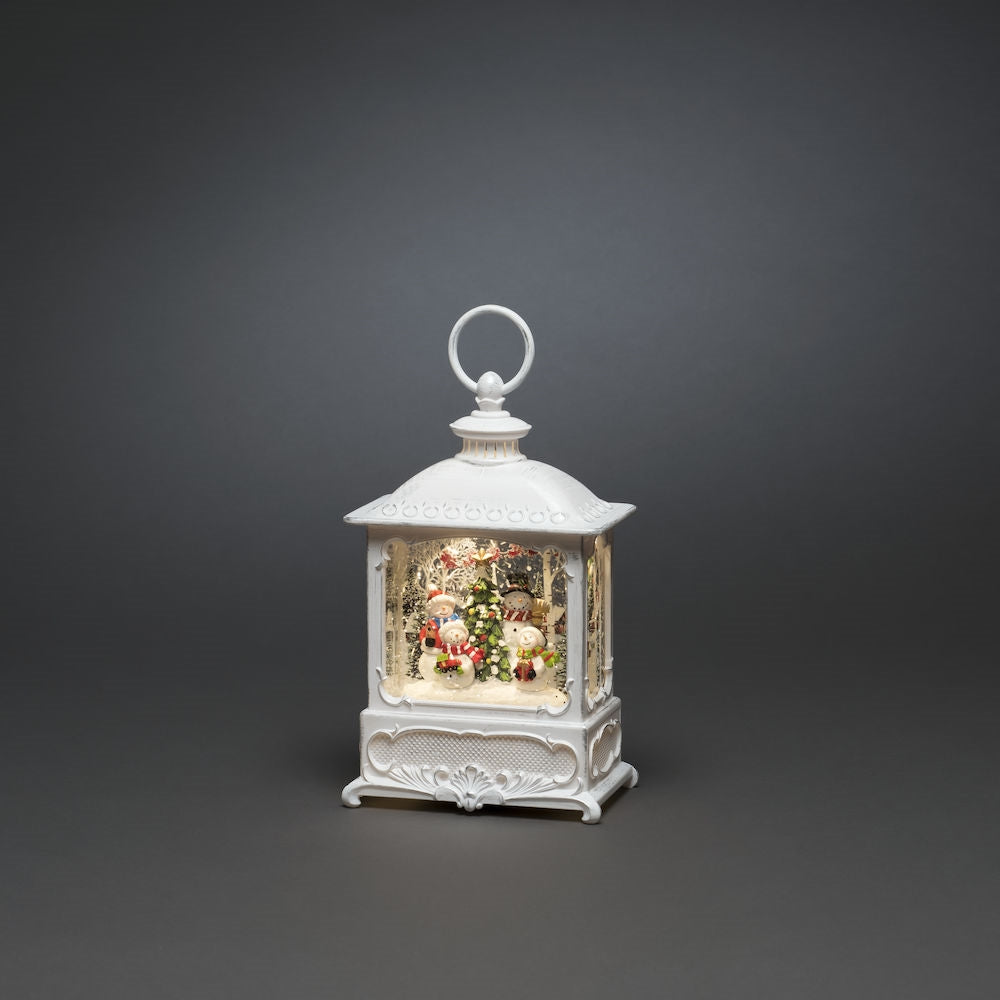 Konstsmide White Snowman Scene Christmas Water Lantern