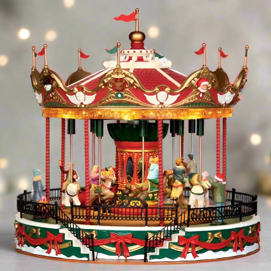 Lemax Santa Carousel Decoration