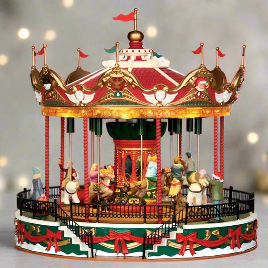 Lemax Santa Carousel Decoration