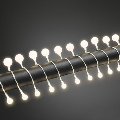 Konstsmide 80 Warm White Berry Christmas Lights Clear Cable Alternating Size