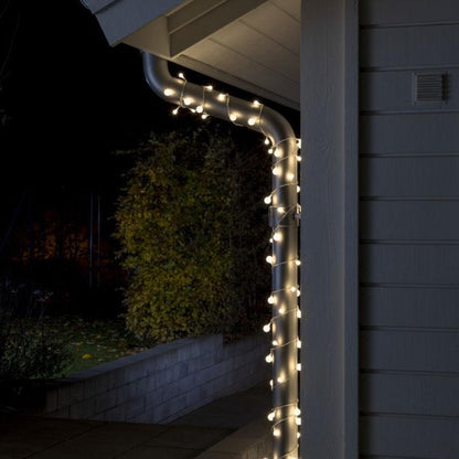 Konstsmide 80 Warm White Berry Christmas Lights Clear Cable Alternating Size