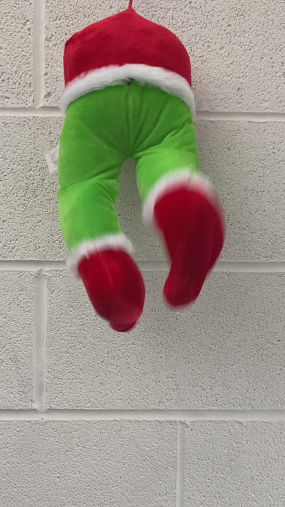 Animated Grinch Legs Christmas Decoration