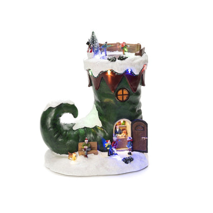 Konstsmide Musical Christmas Mechanical Elf Boot Decoration