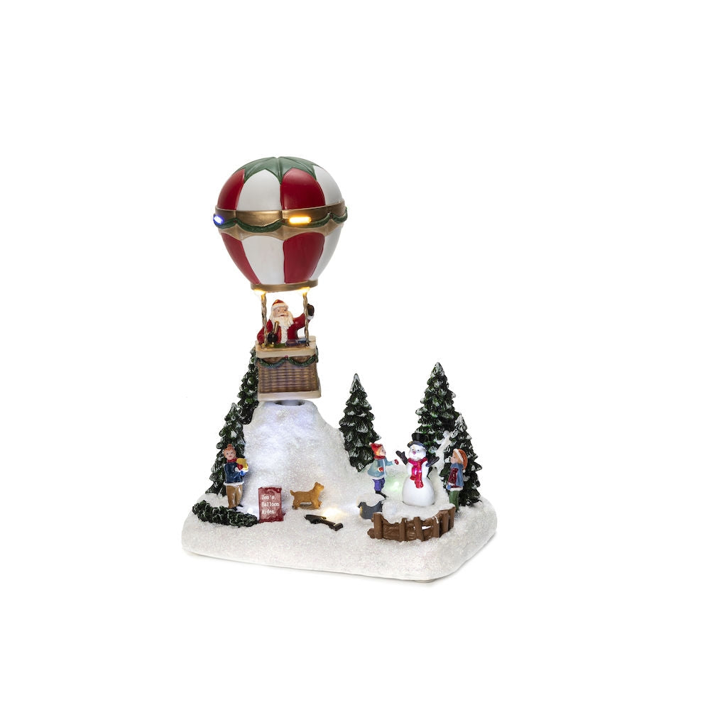 Konstsmide Mechanical Christmas Hot Air Balloon Scene