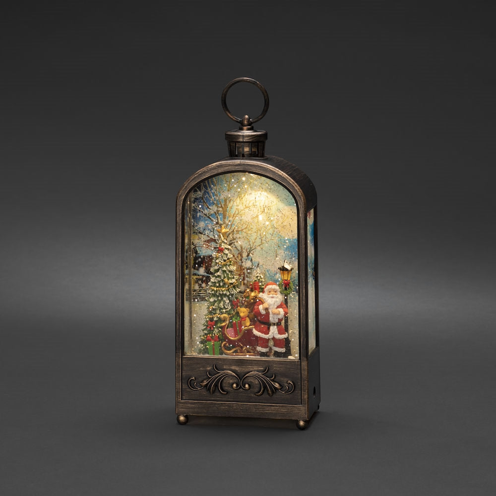 Konstsmide Santa with Christmas Tree Scene Christmas Water Lantern