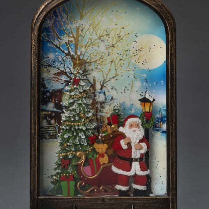 Konstsmide Santa with Christmas Tree Scene Christmas Water Lantern