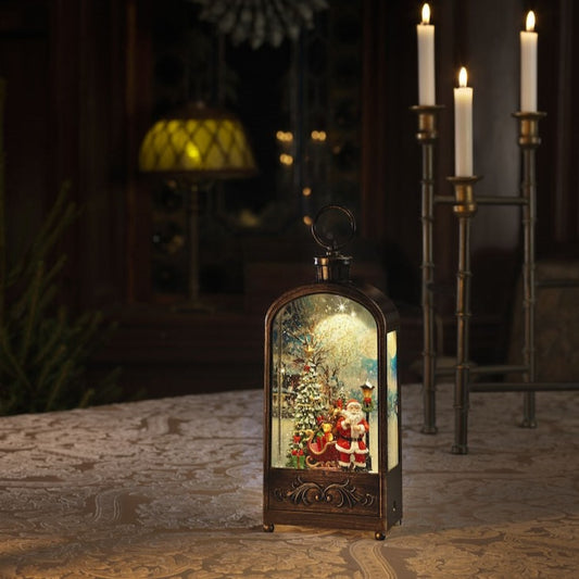 Konstsmide Santa with Christmas Tree Scene Christmas Water Lantern