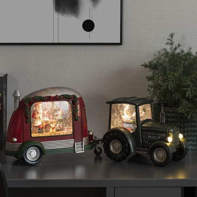 Konstsmide Green Tractor Christmas Water Lantern