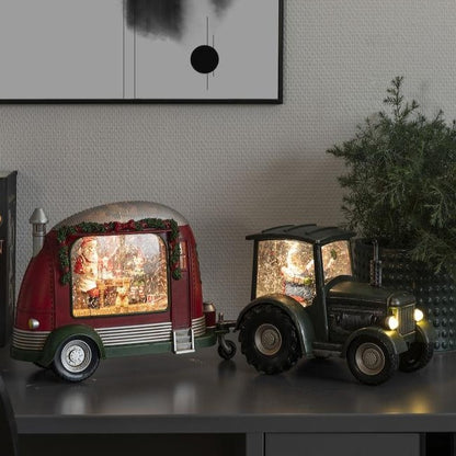 Konstsmide Green Tractor Christmas Water Lantern