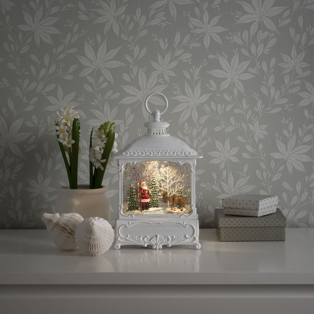 Konstsmide Santa and Moose Christmas Water Lantern