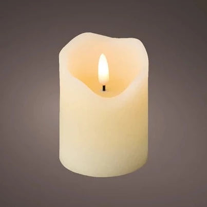 Cream Wax LED Candle 9cm x 7cm