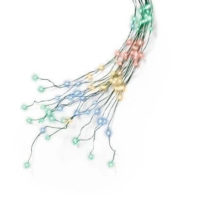 Lumineo Multi Colour Green Cable Tree Lights 180cm