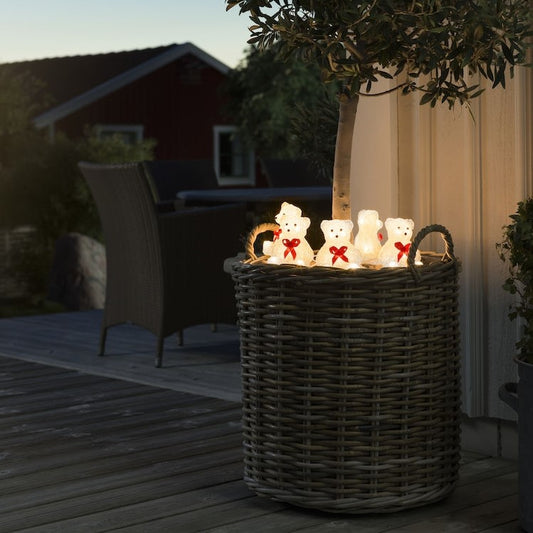 Konstsmide 5 Piece Acrylic Christmas Bears Light Set