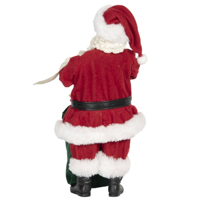 Santa Claus Doll with Gifts Sack And List Christmas Ornament
