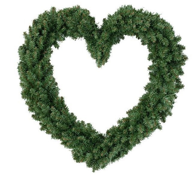 Imperial Heart Shaped Christmas Wreath 50cm