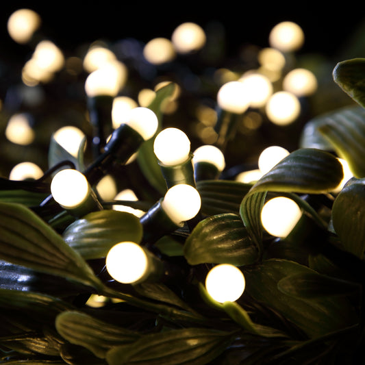 Noma 100 Warm White LED Christmas Berry Battery Lights