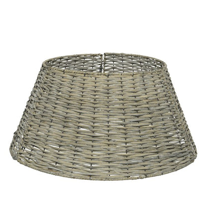 Grey Willow Wicker Collapsible Christmas Tree Skirt 57cm