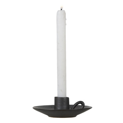 Grey Porcelain Winkie Christmas Candle Holder