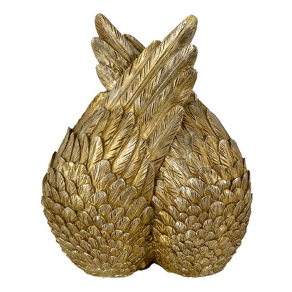 Christmas Nativity Scene in Gold Wings Ornament