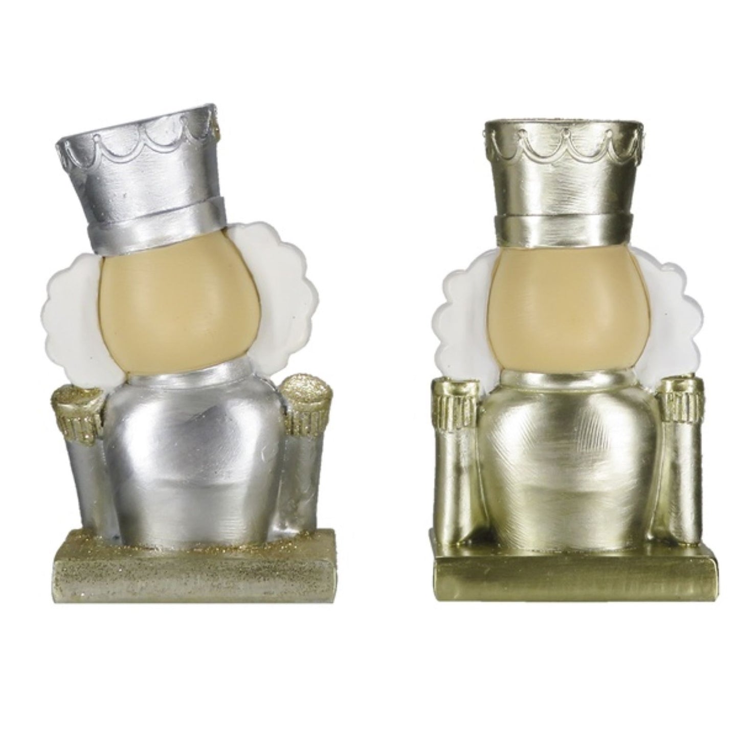 Gold and Silver Nutcracker Stocking Hangers