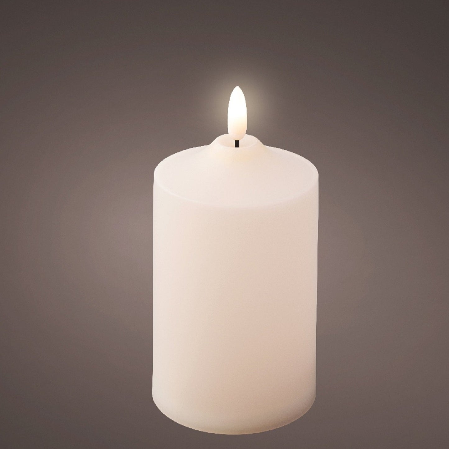 Outdoor LED Cream Church Candle 15cm x 7.5cm