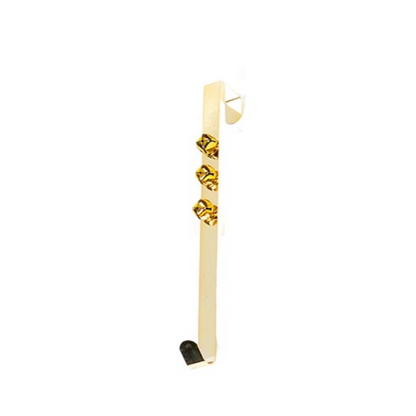 Gold Jingle Bell Christmas Wreath Hanger