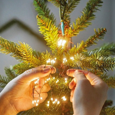 Lumineo Multi Colour Green Cable Tree Lights 210cm