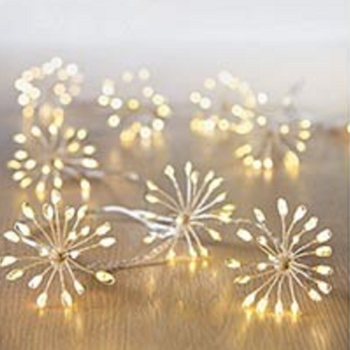 Premier 10 Warm White Starburst Christmas String Lights
