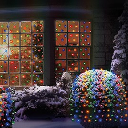 Premier 3.5m x 1.2m Multi Colour Christmas Net Lights